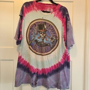 Crop Me! Grateful Dead Vintage 90s Colorful Skeleton Graphic Tee